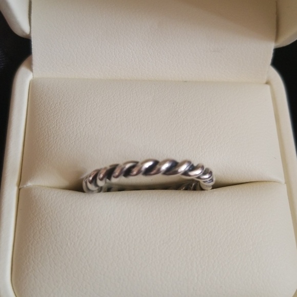 Jewelry | Pandora Swirl Ring Sz 7 